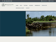 Tablet Screenshot of golfbonaventure.com